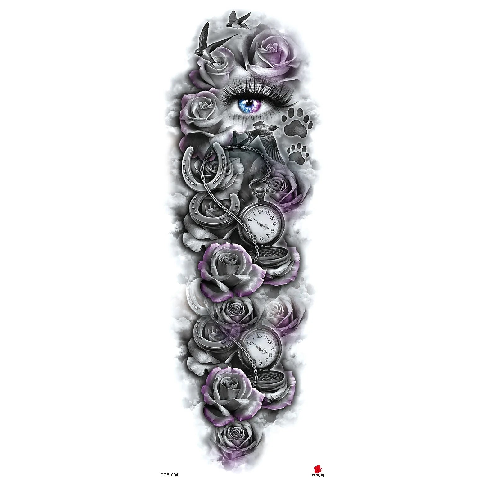 Wholesale& Custom Full Arm Temporary Sleeve Tattoos