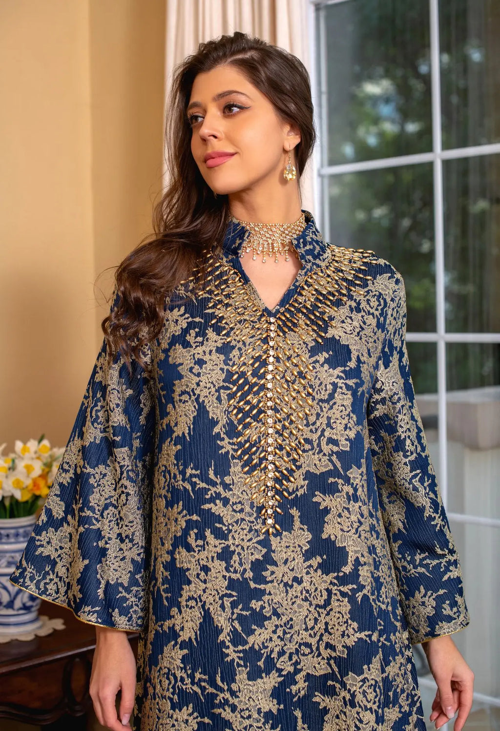 R-369 New Elegant Modest Eid Dress for Wome