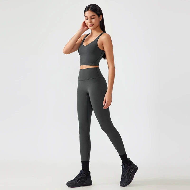 Gym Yoga Bra Shock-Resistant Slimming Exercise Halter Bra