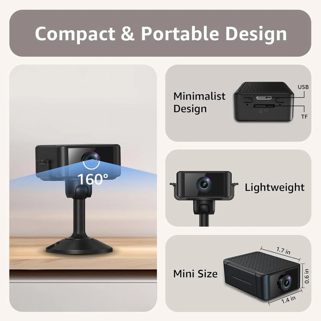 Mini Camera with 1080P HD Video