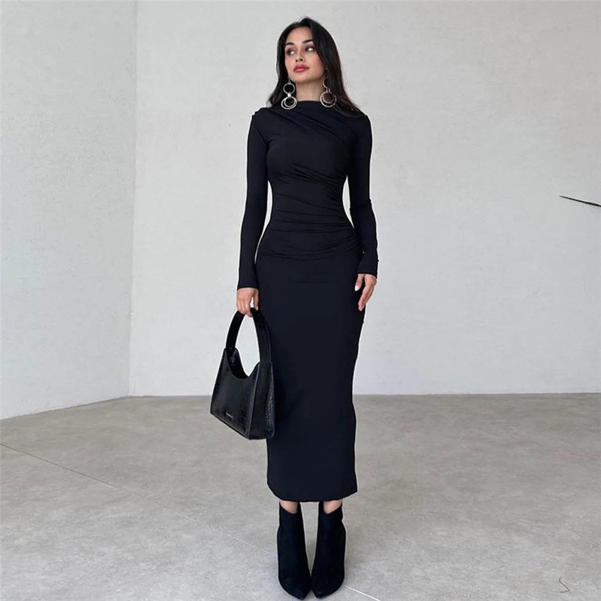 Spring and Autumn New European and American Women Dress