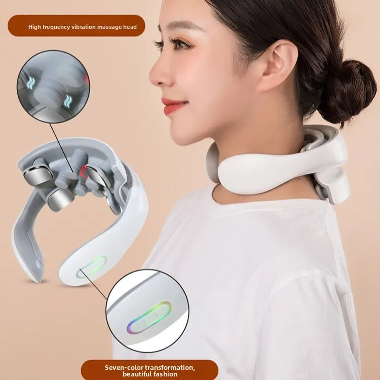 Smart Cervical Neck Massager – 4 Head Deep Tissue Relaxation Device