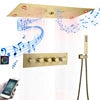 Matte Black Thermostatic Shower Faucet Set