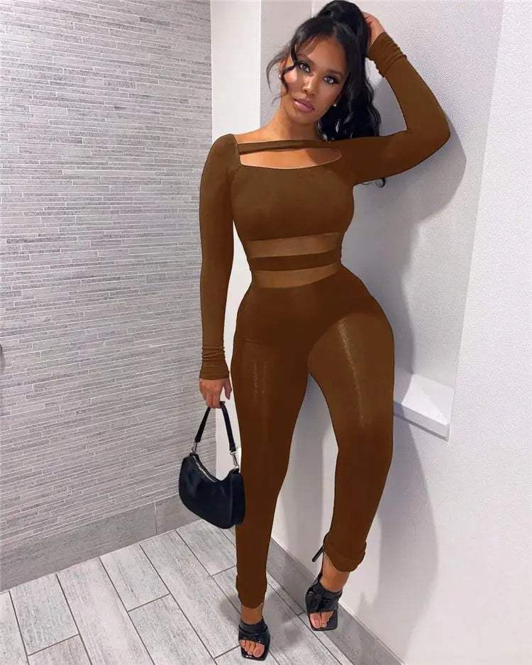 Women's Long Sleeve Jumpsuit in Wholesale