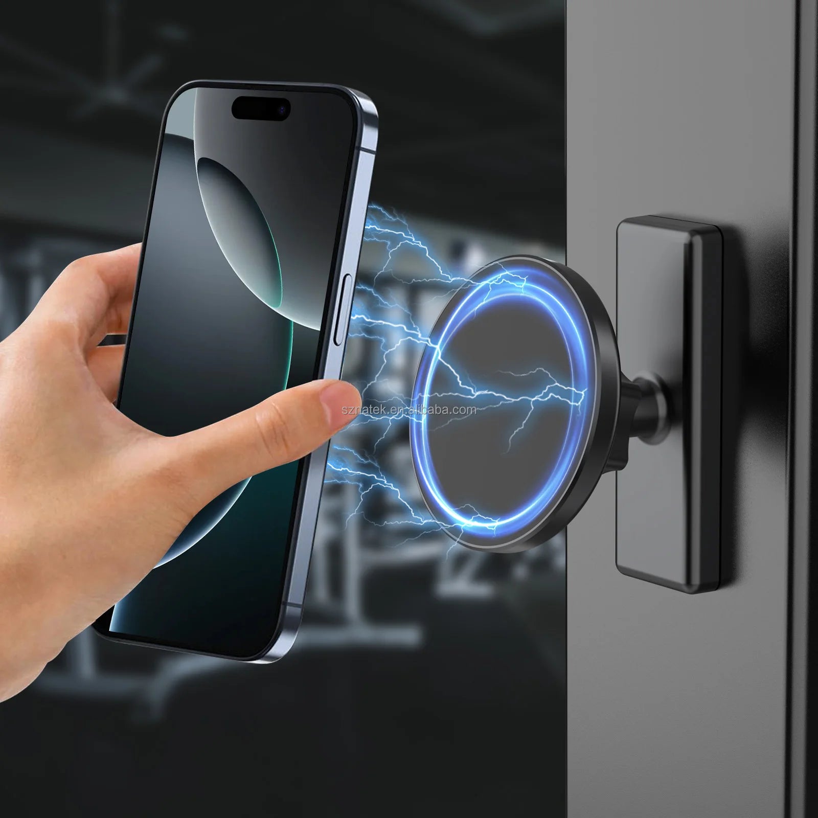 Dual Magnetic Phone Holder for Gym