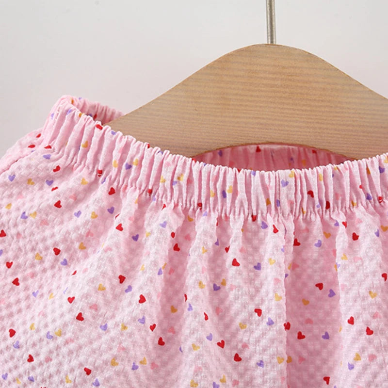 (0-3 Years Old) Girl Infant Set Summer Colorful