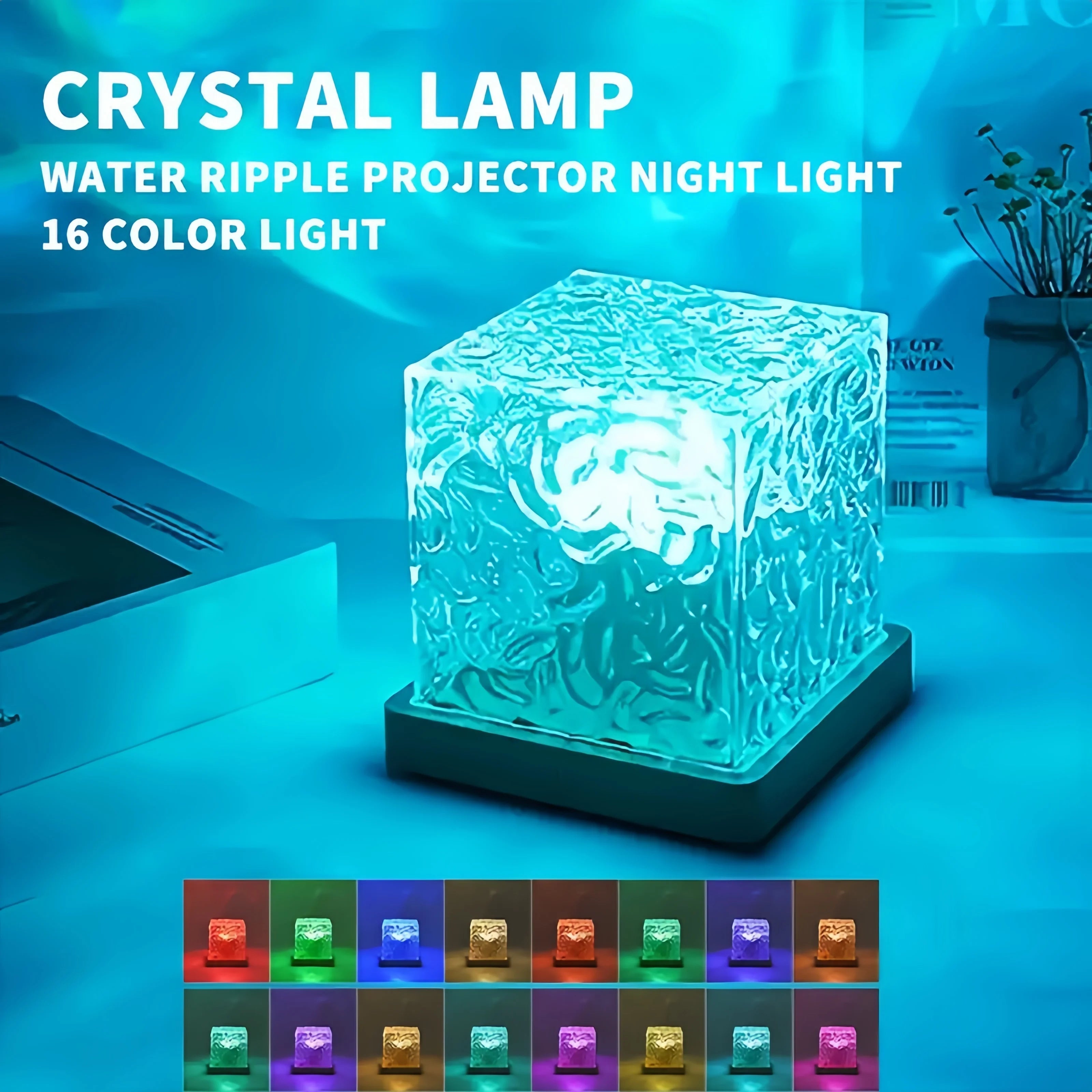 16Colors Night Light Remote Dimmable Auto Rotating