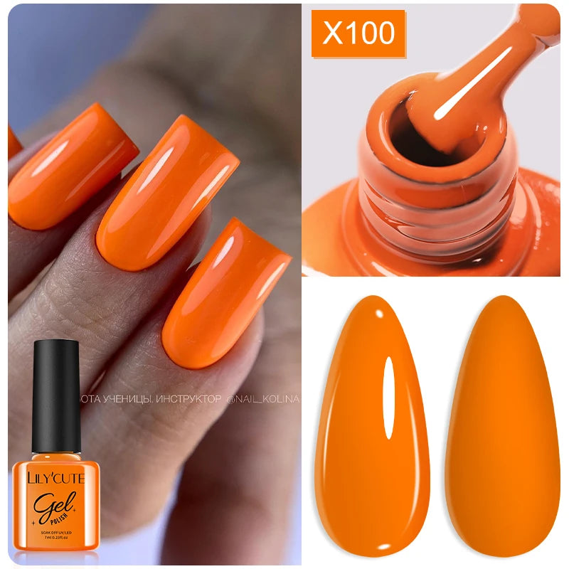 LILYCUTE 7ml Macaron Cream Gel Nail Polish