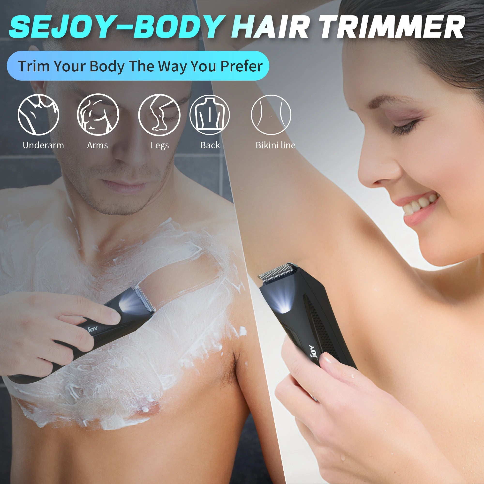 Electric Groin Body Hair Trimmer