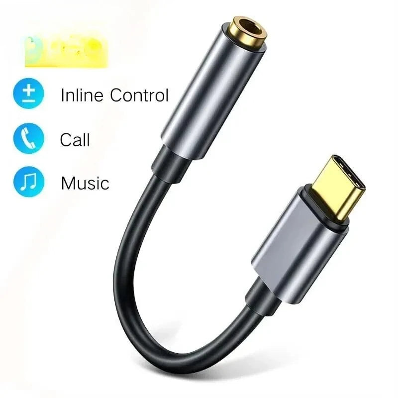 Type C to 3.5mm Earphone Jack AUX USB C Cable Adapter