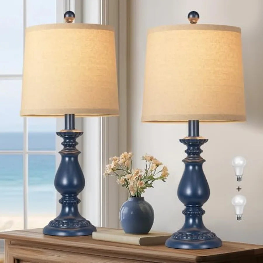 Farmhouse Table Lamp Set