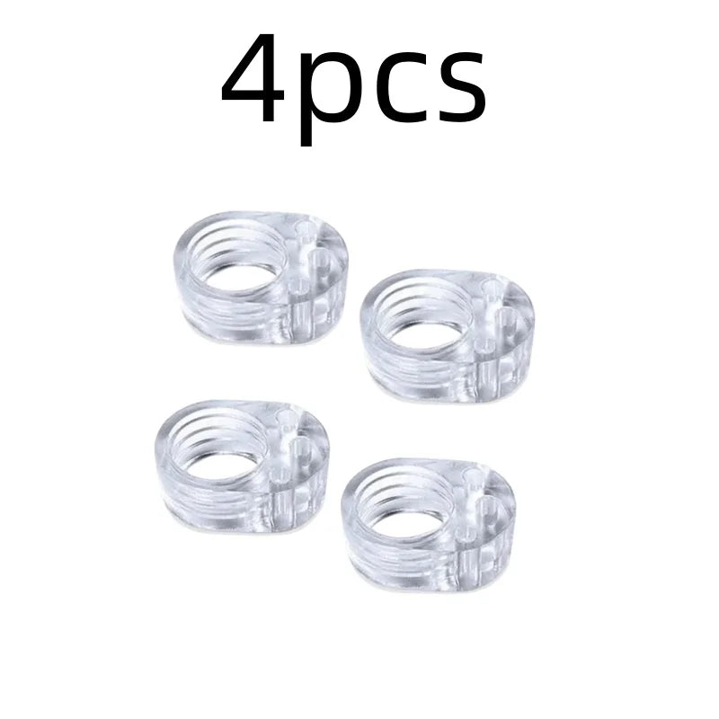 4Pcs Door Stopper Transparen Silicone