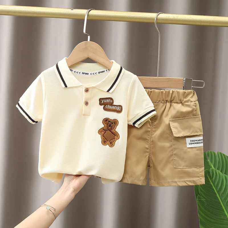 T-shirt+Shorts Boy Summer Clothing