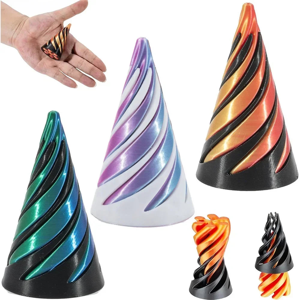 3D Printed Spiral Cone Toy