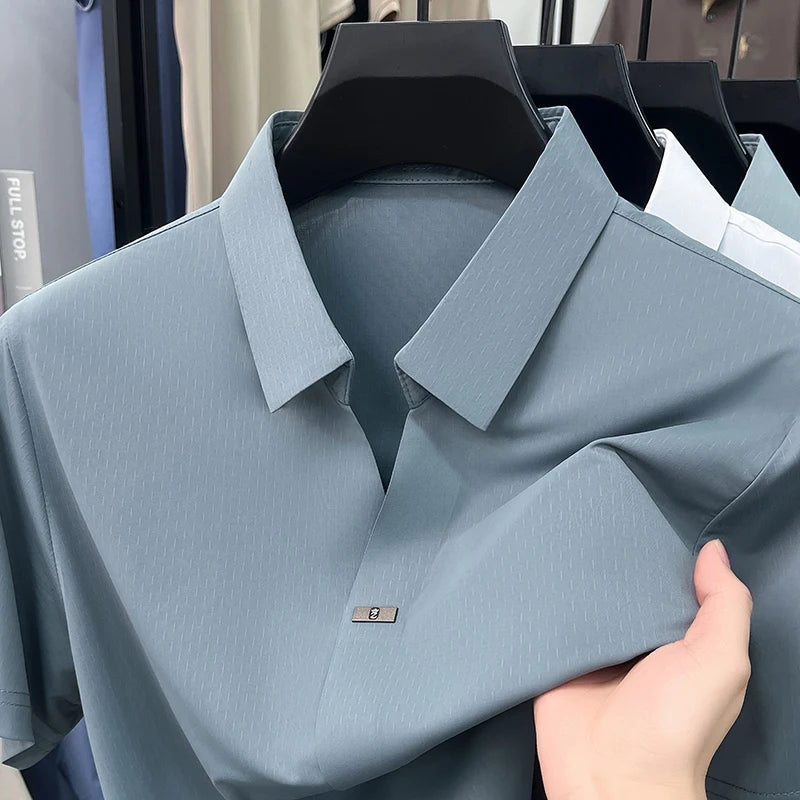 Luxury ice silk breathable summer new T-shirt