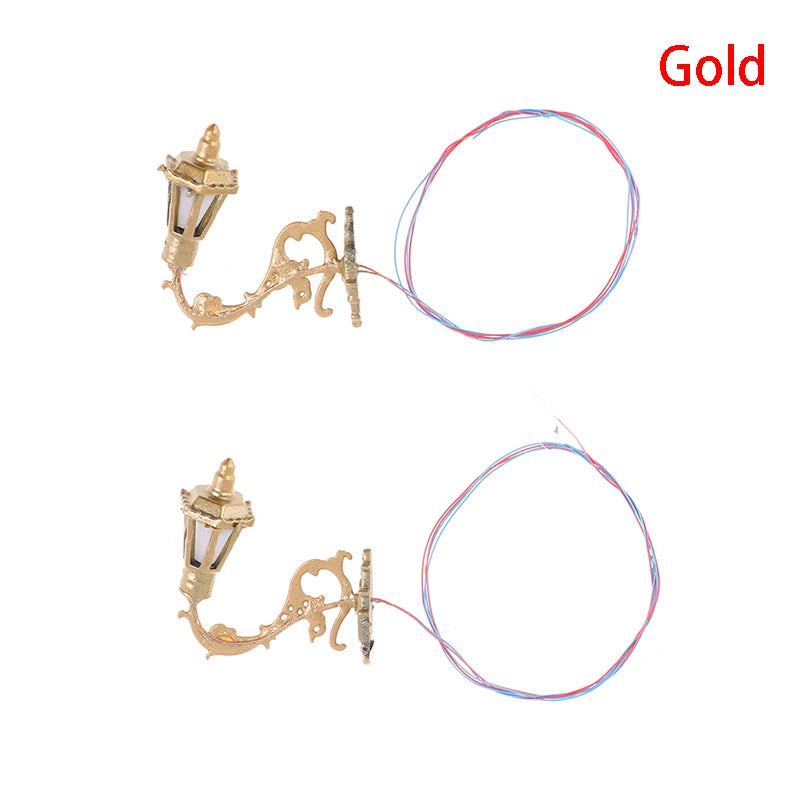 2pcs Dollhouse Wall Lamp