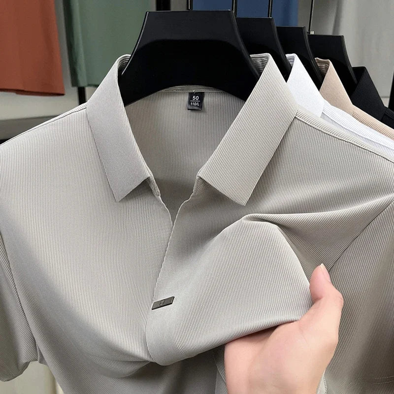Men's Casual and Fashionable Solid Color T-Shirt