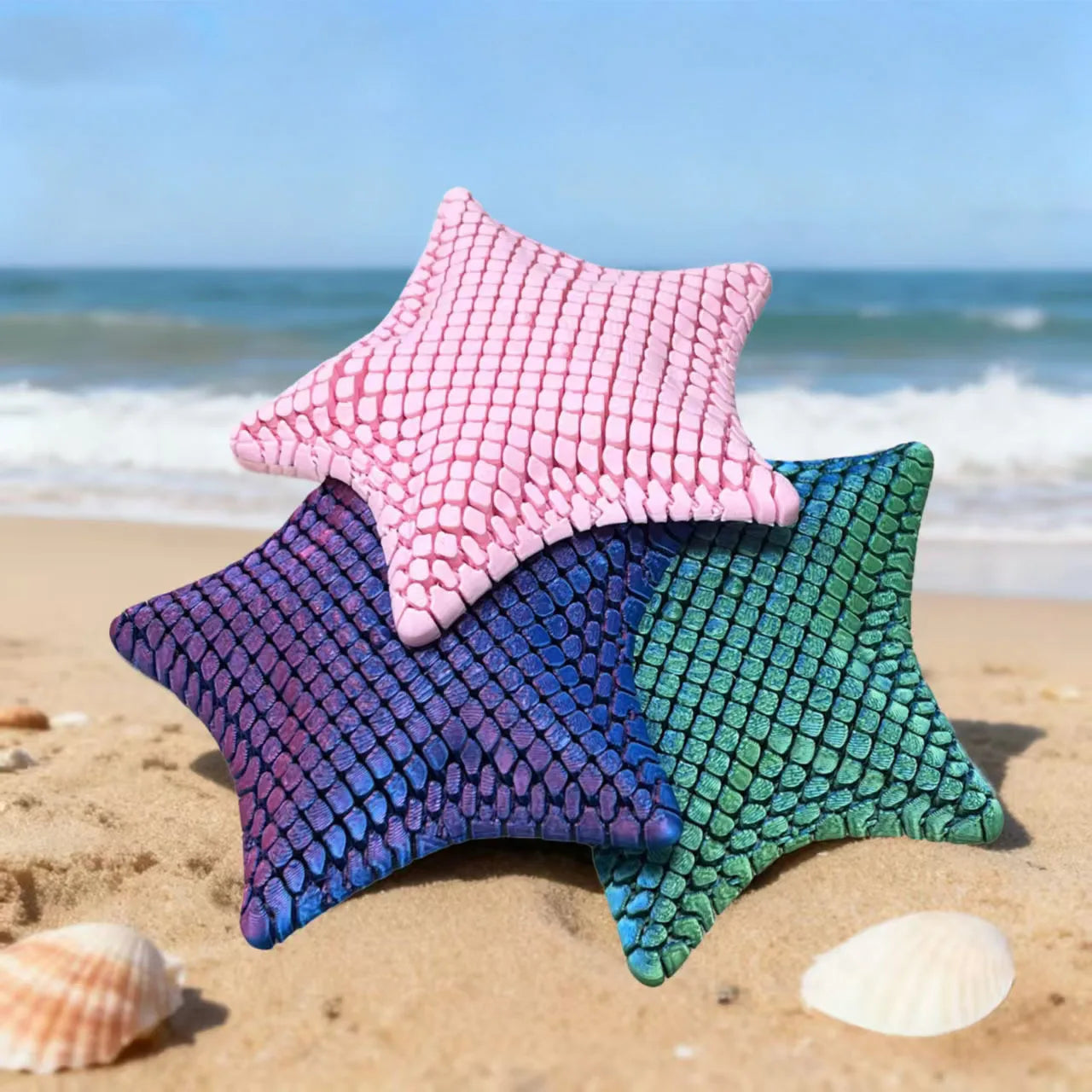 3D Printed Articulated Starfish Stress Relief Toy