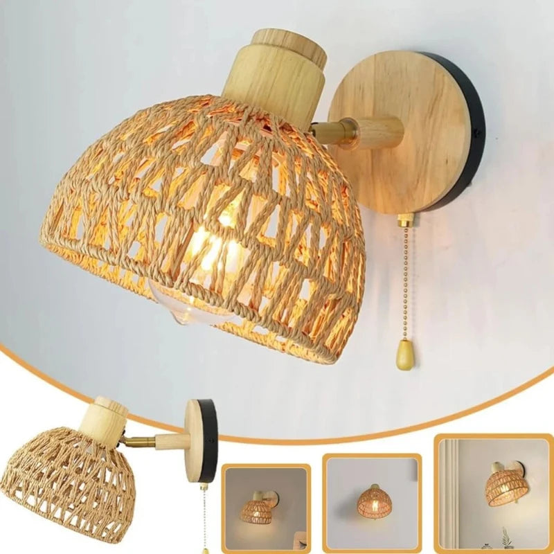 Wall Light in wood cover