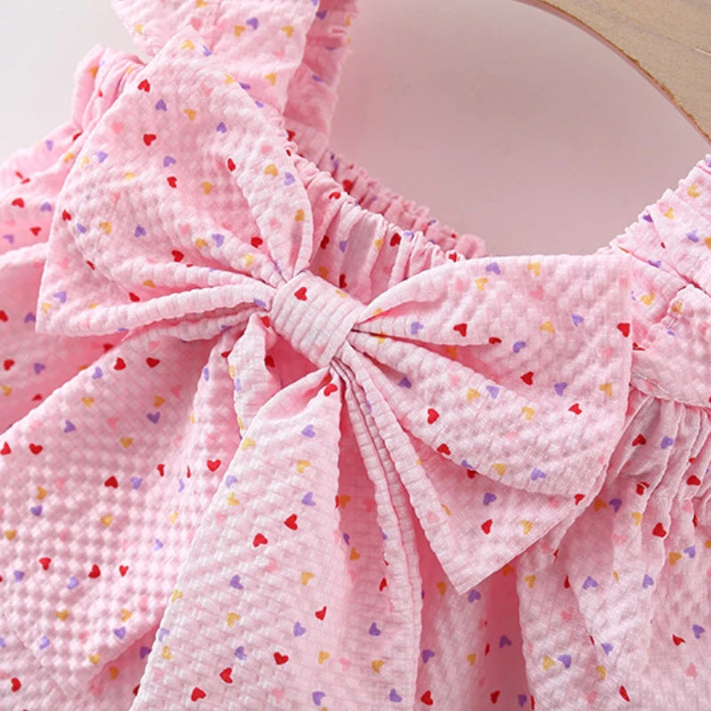 (0-3 Years Old) Girl Infant Set Summer Colorful