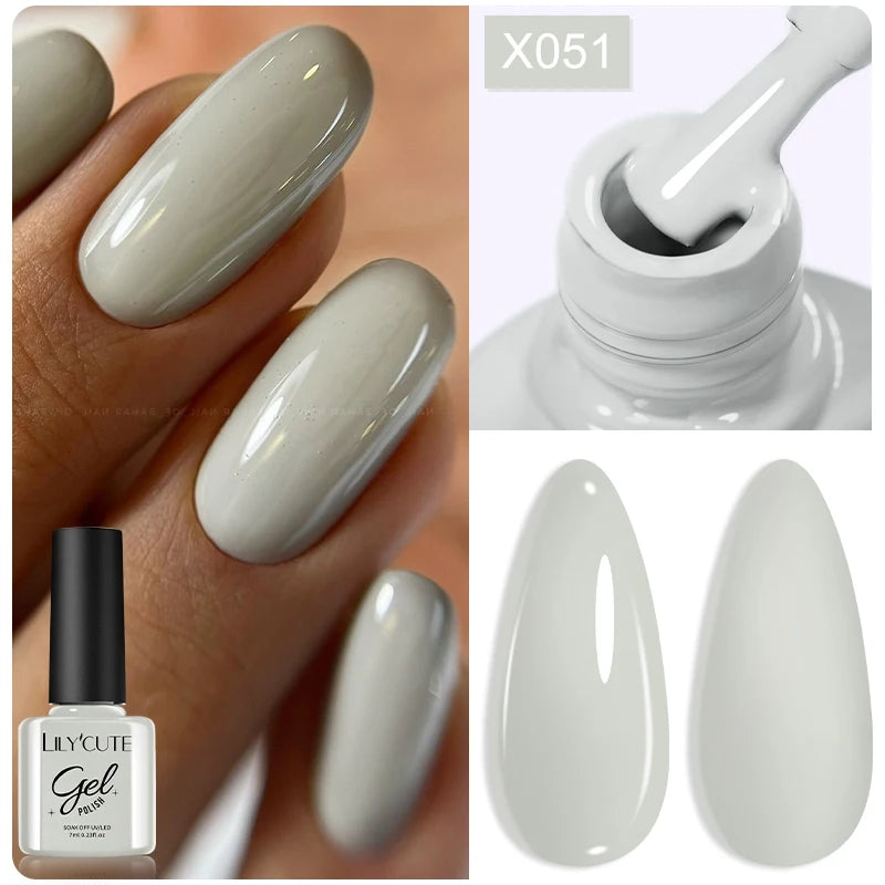 Brown Red Purple Nail Gel Polish Coffee Color Series