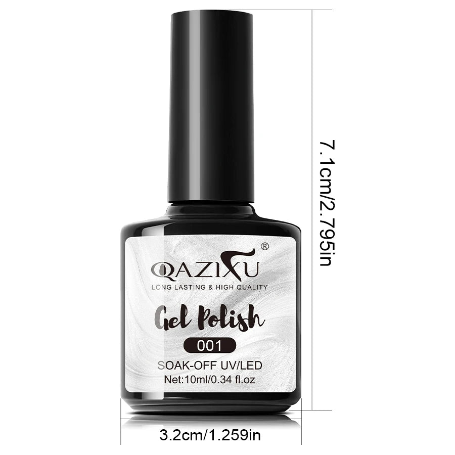 1/6Pcs Grey White Color Nail Gel Polish