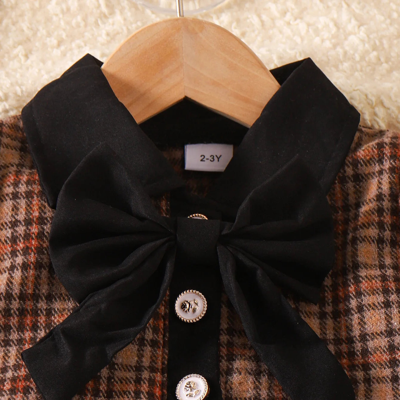 Girls Fashion Plaids Long Sleeve Coat Pleated Short Skirt Two Sets