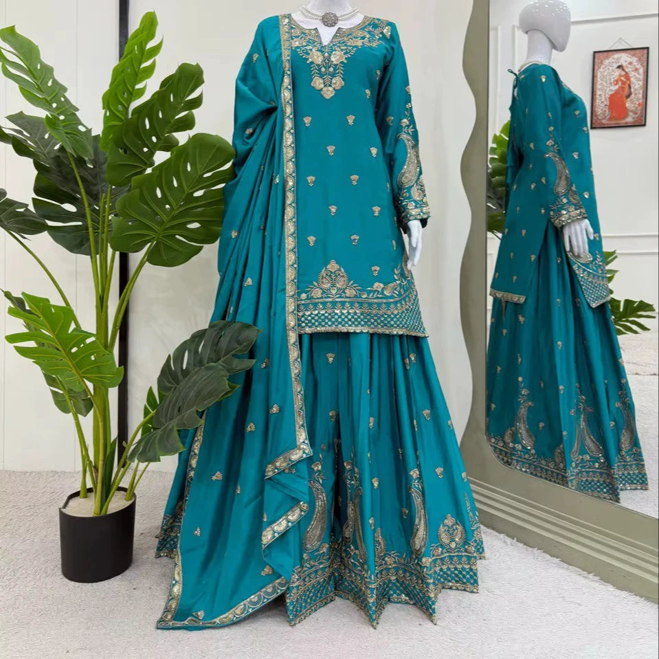 Traditional Indian Sharara Set for Women