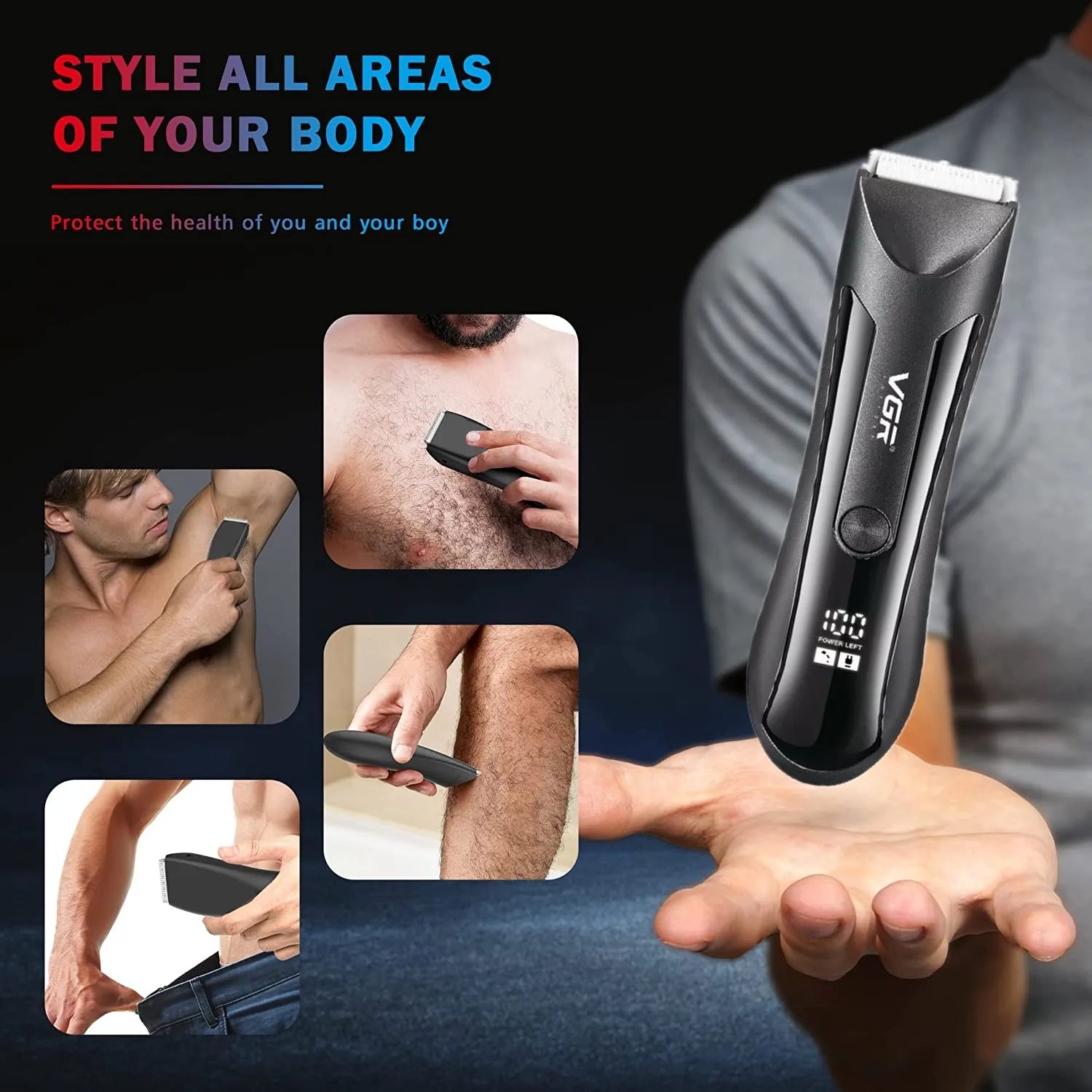 Body Pubic Hair Trimmer For Men&Women