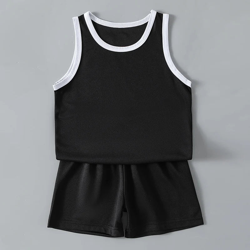 2/4Pcs Summer Children's Quick-drying Sports Suit