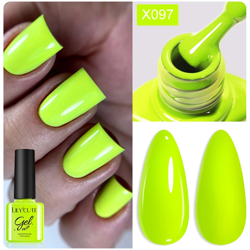 LILYCUTE Nude Crystal Rubber Base Gel Nail Polish