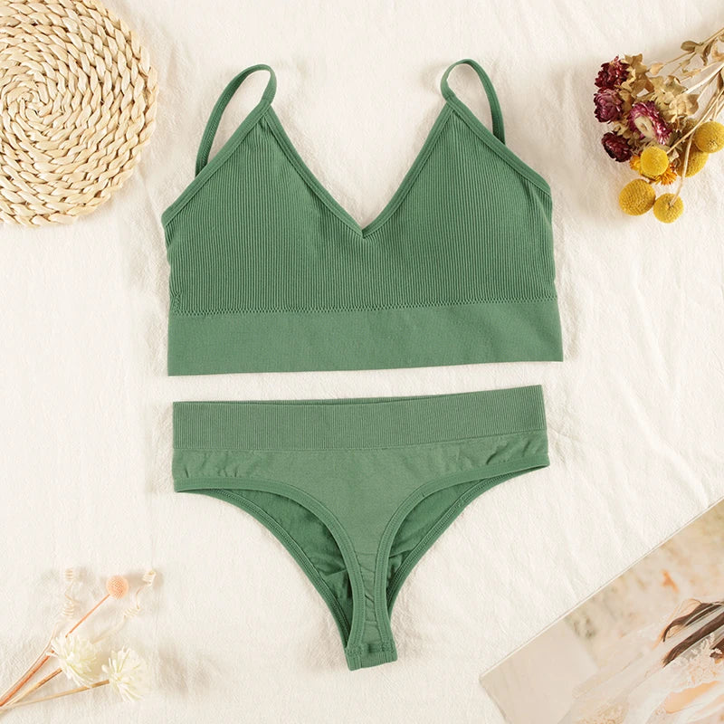 Women Underwear Set, Lingerie Panties Bra