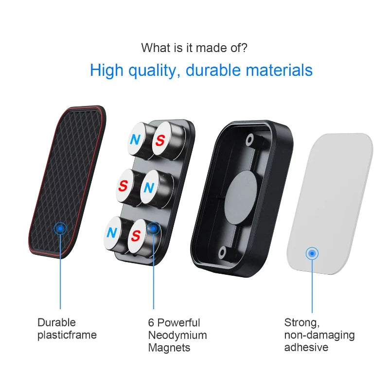 Magnetic Car Phone Mount Rectangle Flat Universal Car Phone Holder