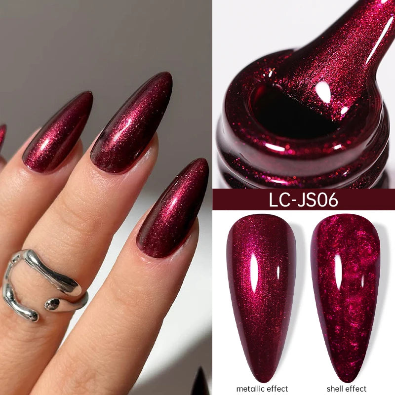 Brown Red Purple Nail Gel Polish Coffee Color Series