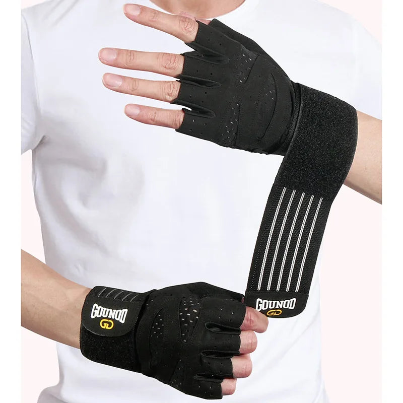 Weightlifting Gloves Wristband Support