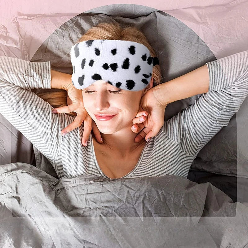 Cute Plush Imitation Rabbit Fur Sleep Eye Mask