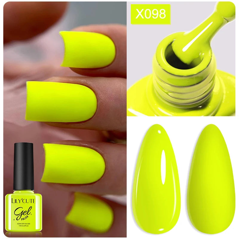 LILYCUTE Nude Crystal Rubber Base Gel Nail Polish