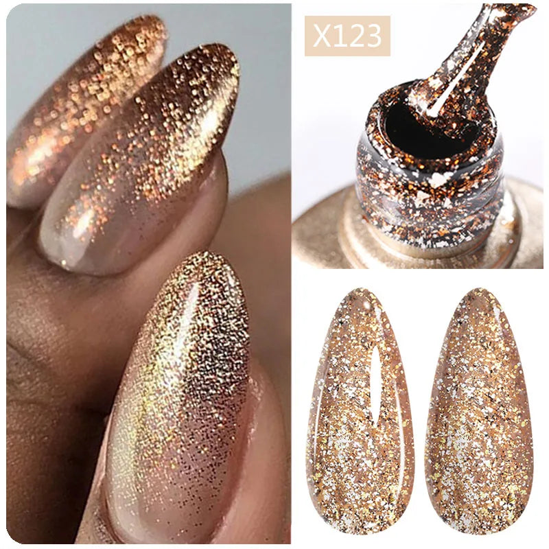 Brown Red Purple Nail Gel Polish Coffee Color Series