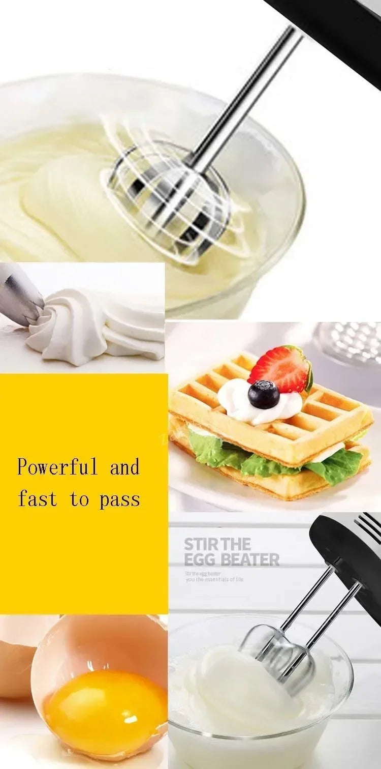 Multifunctional 7 Speed Mini Mixer Electric, Automatic Cream Food Cake Baking Dough Mixer