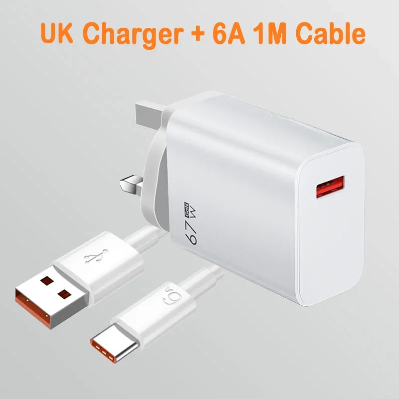 67W Fast USB Charger