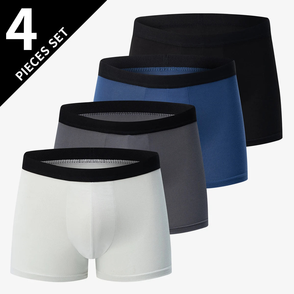 4/5Pcs MEN'S Waist plus Size Underwear