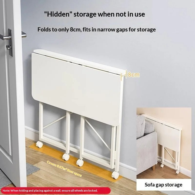 Folding Dining Table Portable Space Saving Small Apartment
