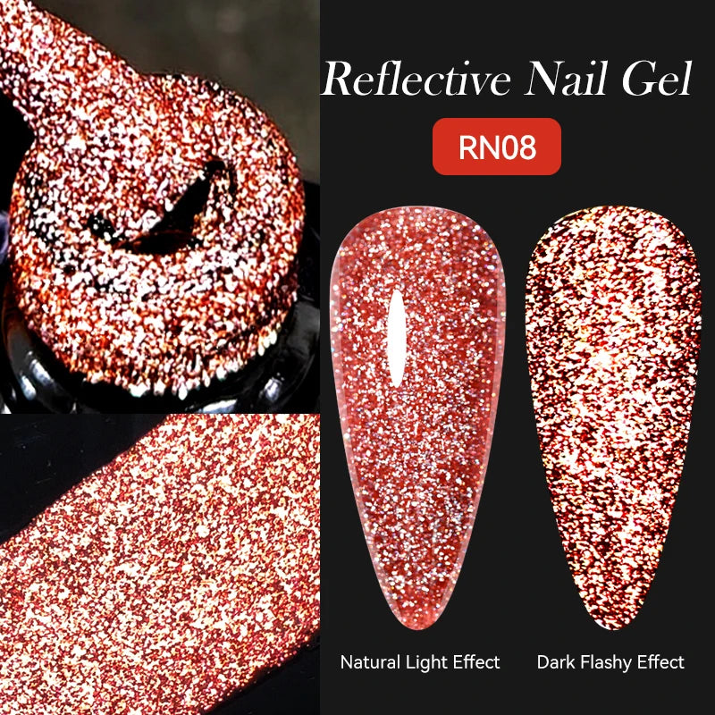 LILYCUTE Nude Crystal Rubber Base Gel Nail Polish