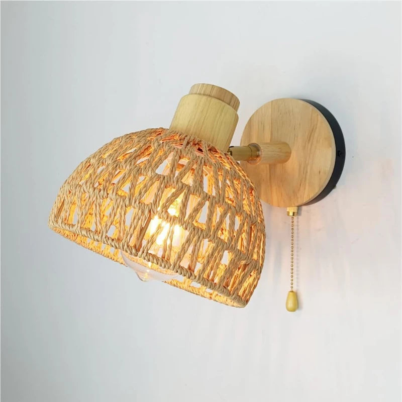 Wall Light in wood cover