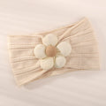 1Pc Baby Nylon Headscarf Astique Suitable Newborn Girl Flower Handmade Headband Elastic Hairband Turban Toddler Hair Accessories