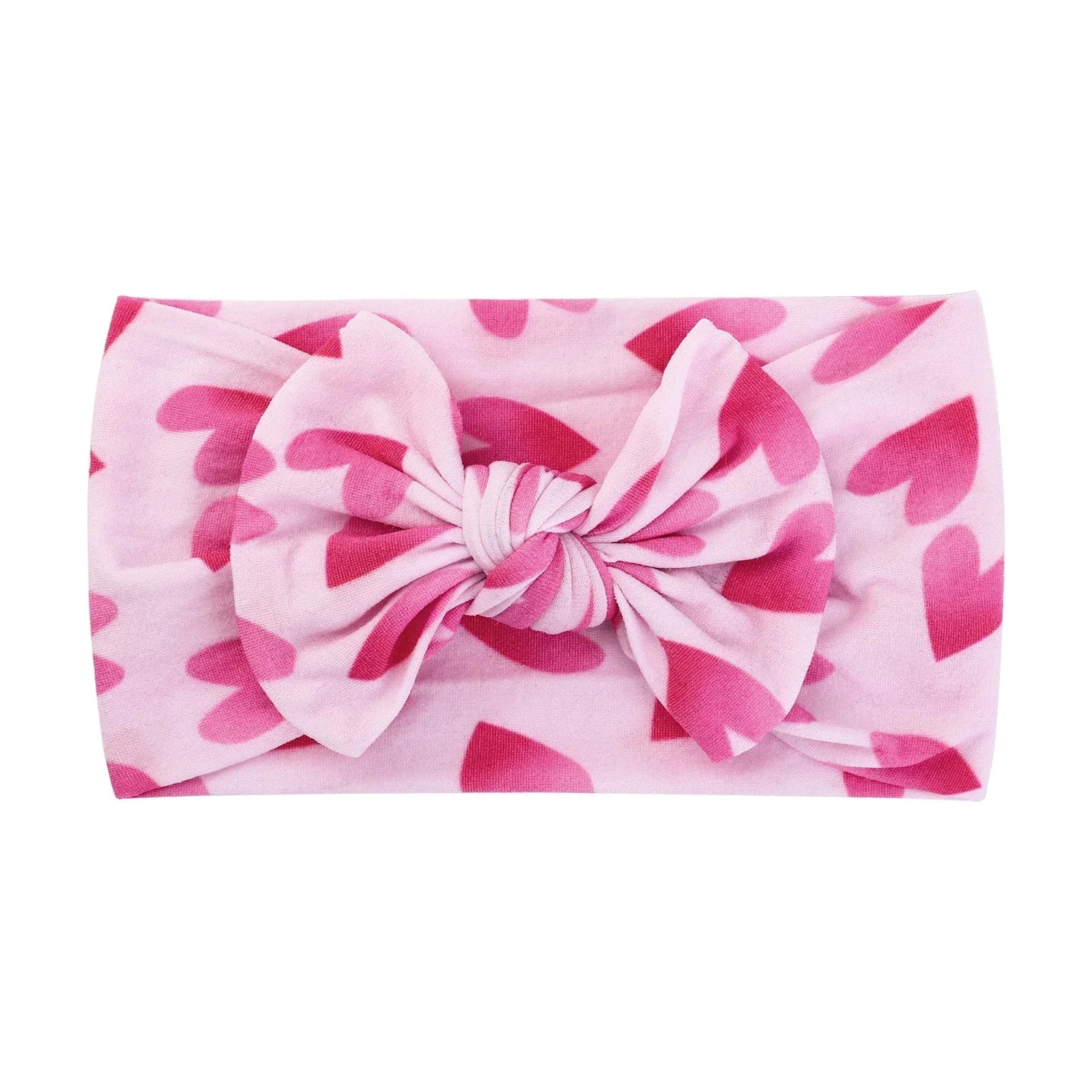 1Pc Baby Nylon Headscarf Astique Suitable Newborn Girl Flower Handmade Headband Elastic Hairband Turban Toddler Hair Accessories