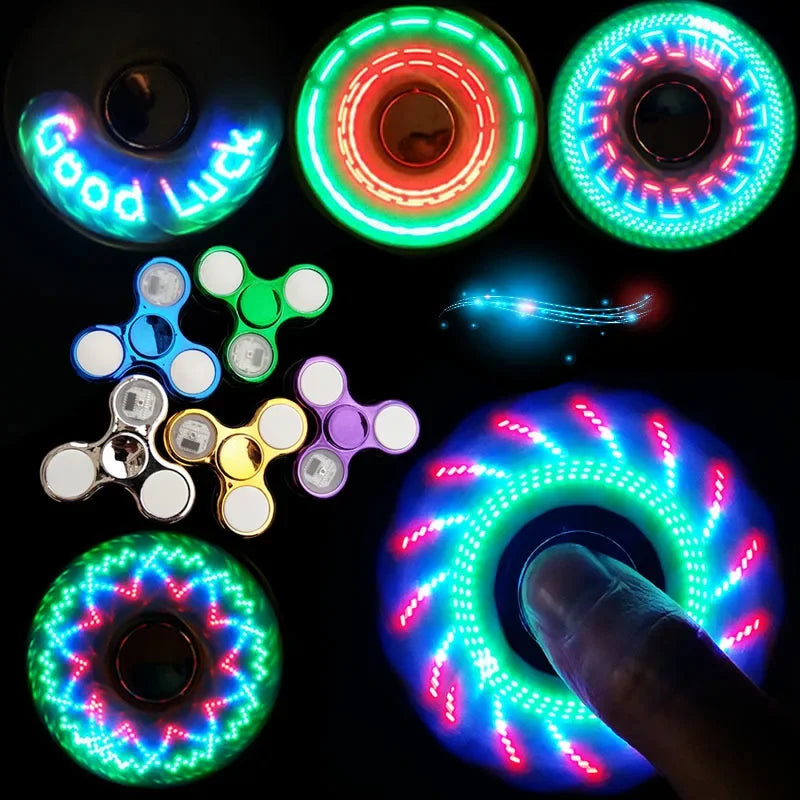 6 Colors Creative LED Light Luminous Fidget Spinner