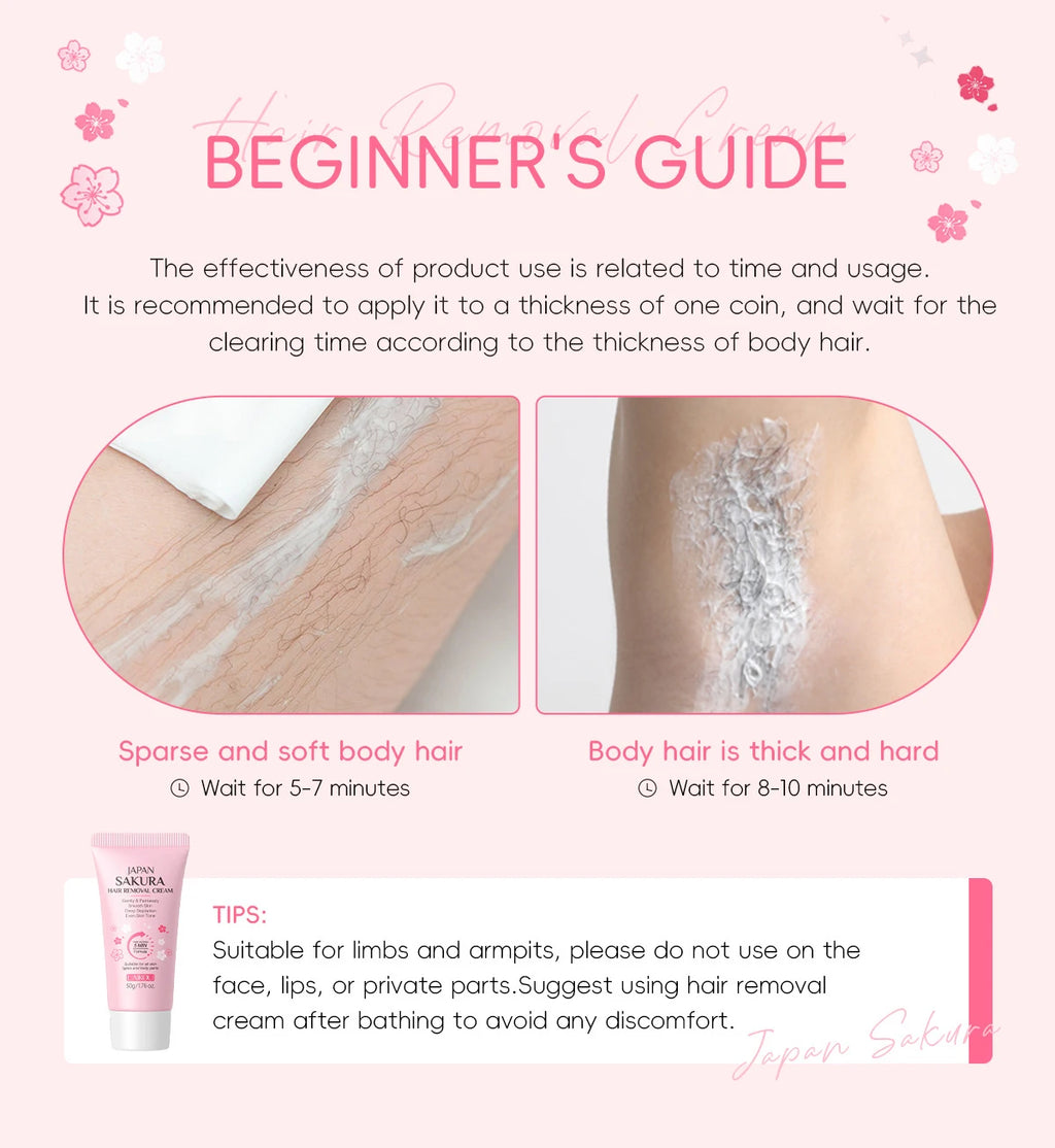 Sakura Hair Removal of Arm Armpit Legs,for Men Woman