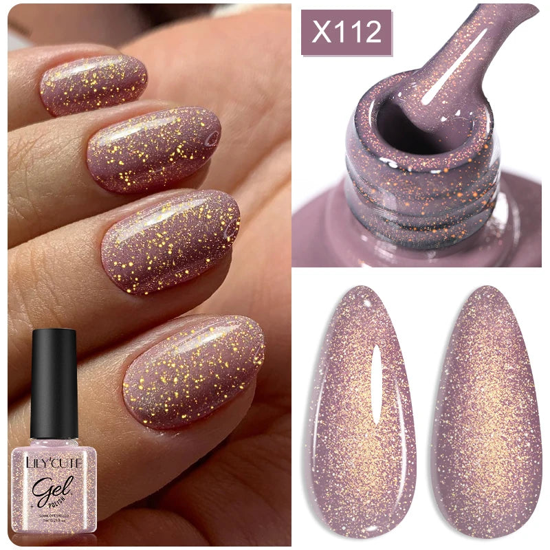 LILYCUTE 7ml Macaron Cream Gel Nail Polish