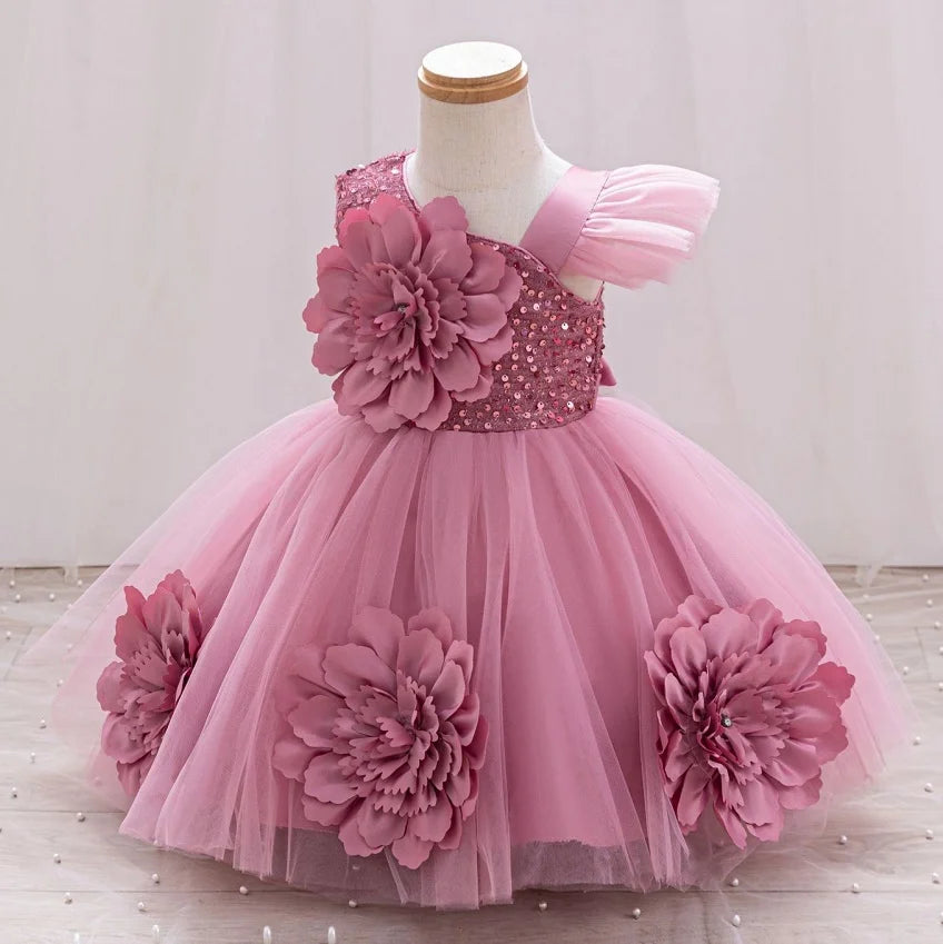 One Shoulder Dress for Girl
